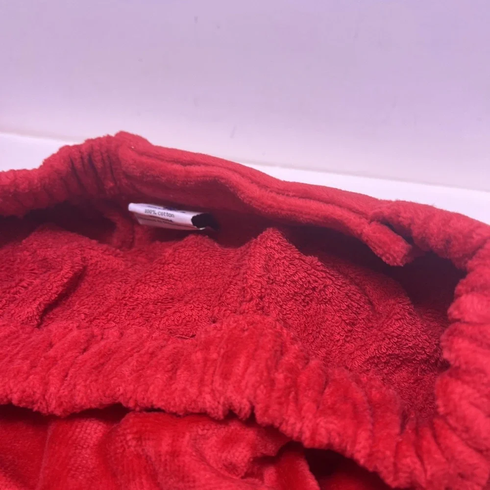 sauna pareo/ bath wrap approximately 30 inches long red